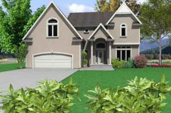 Exterior - Front Elevation for Traditional House Plan #6-210 - 3 bed, 2.5 bath