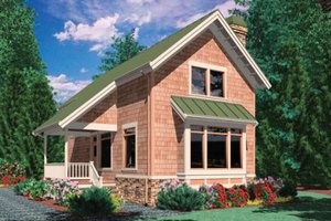 Traditional Exterior - Front Elevation Plan #48-302