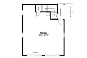 Floor Plan - Main Floor for Country House Plan #124-1098, 1 bath