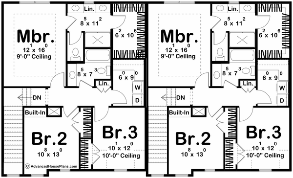 Home Plan - Modern Floor Plan - Upper Floor Plan #455-567