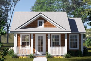 House Blueprint - Cottage Exterior - Front Elevation Plan #513-2366