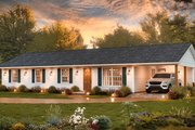 Bungalow Style House Plan - 4 Beds 2 Baths 1266 Sq/Ft Plan #54-604 