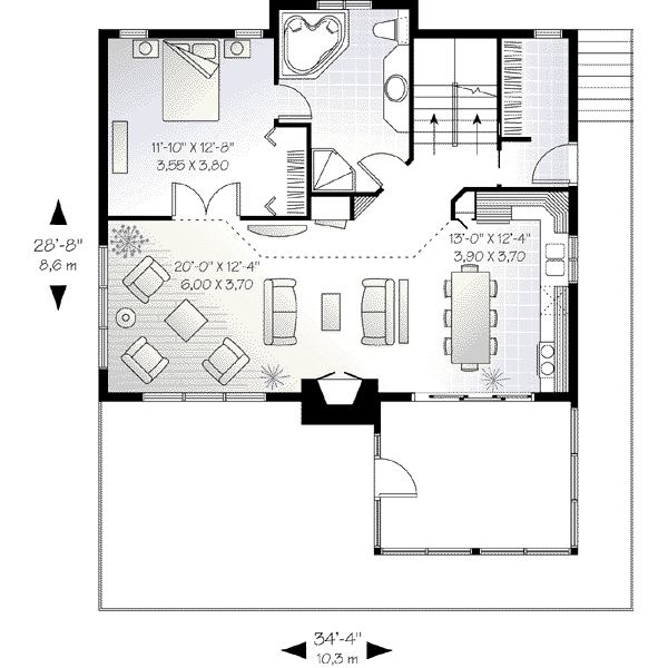 Dream House Plan - Floor Plan - Main Floor Plan #23-597