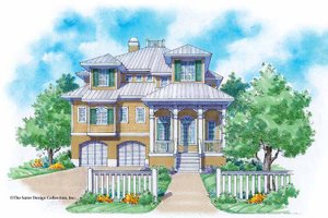 Mediterranean Exterior - Front Elevation Plan #930-116