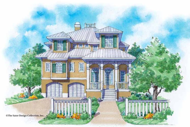 Dream House Plan - Mediterranean Exterior - Front Elevation Plan #930-116