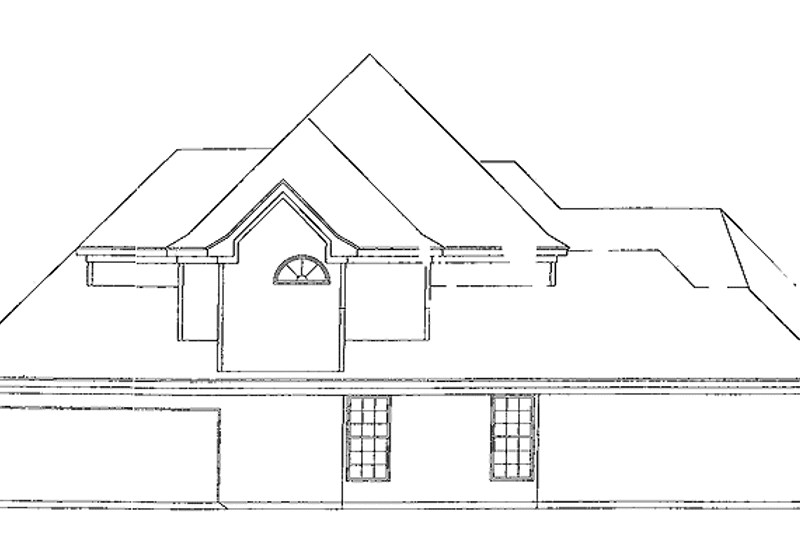 Dream House Plan - Exterior - Rear Elevation for Traditional House Plan #952-29 - 4 bed, 3 bath