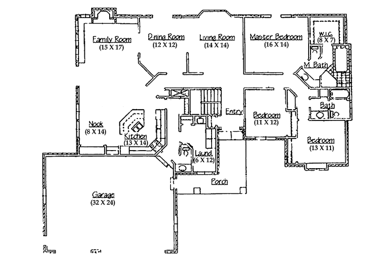 Home Plan - Floor Plan - Main Floor for Traditional House Plan #945-49 - 4 bed, 3.5 bath