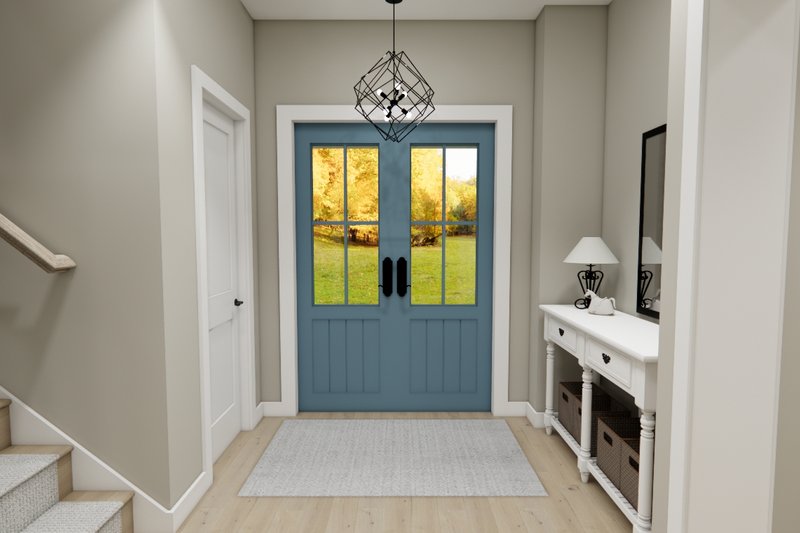 Home Plan - Interior - Entry for Traditional House Plan #51-1415 - 4 bed, 3.5 bath