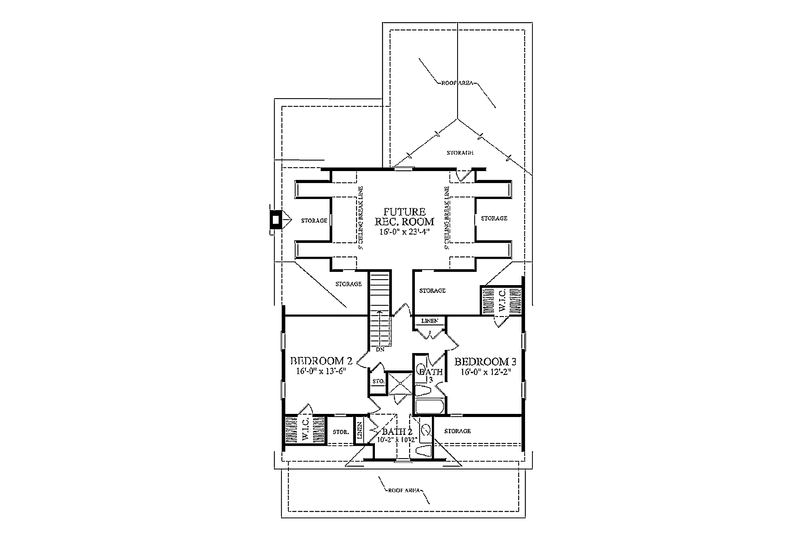 Home Plan - Floor Plan - Upper Floor for Country House Plan #137-323 - 4 bed, 4 bath