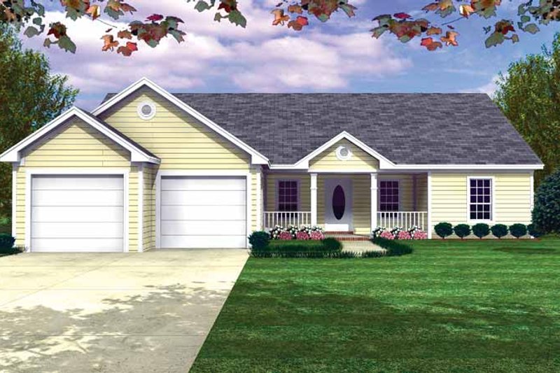 Dream House Plan - Country Exterior - Front Elevation Plan #21-409