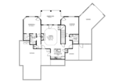 European Style House Plan - 4 Beds 5 Baths 3907 Sq/Ft Plan #437-70 