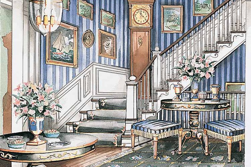 House Plan Design - Interior - Entry for Classical House Plan #429-185 - 4 bed, 3.5 bath
