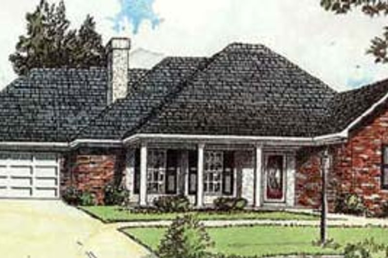 Traditional Style House Plan - 3 Beds 2 Baths 1271 Sq/Ft Plan #16-106