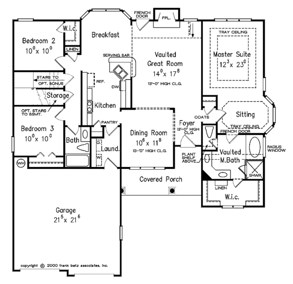 Dream House Plan - Country Floor Plan - Main Floor Plan #927-584