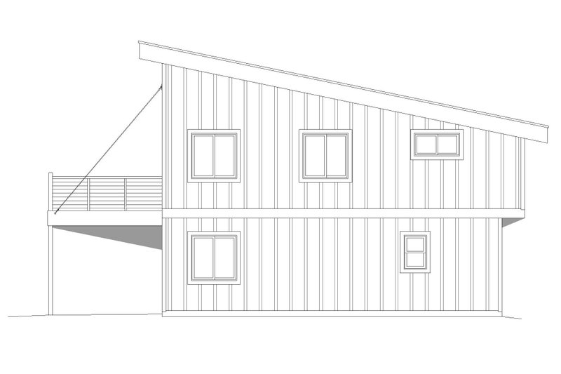 Architectural House Design - Exterior - Other Elevation for Contemporary House Plan #932-531 - 3 bed, 2 bath