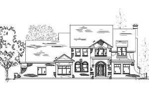 Country Exterior - Front Elevation Plan #5-196