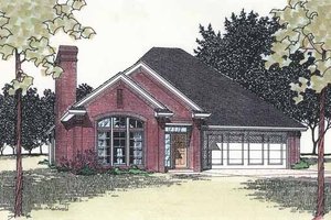Architectural House Design - Ranch Exterior - Front Elevation Plan #310-1219