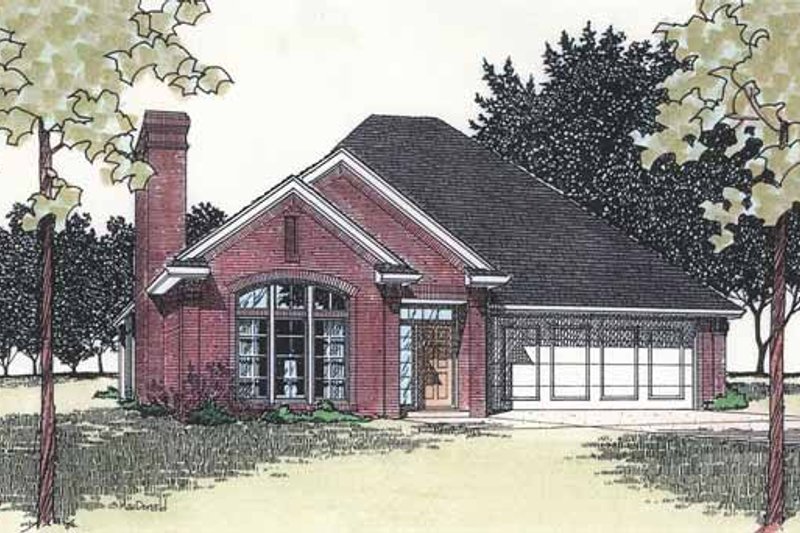Dream House Plan - Ranch Exterior - Front Elevation Plan #310-1219