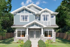 Craftsman Exterior - Front Elevation Plan #126-275