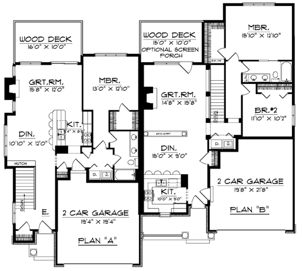 Home Plan - Country Floor Plan - Main Floor Plan #70-1388