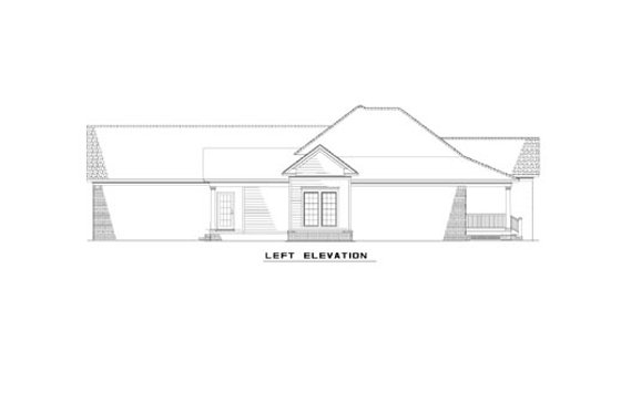 Exterior - Rear Elevation for Colonial House Plan #17-2886 - 3 bed, 2 bath