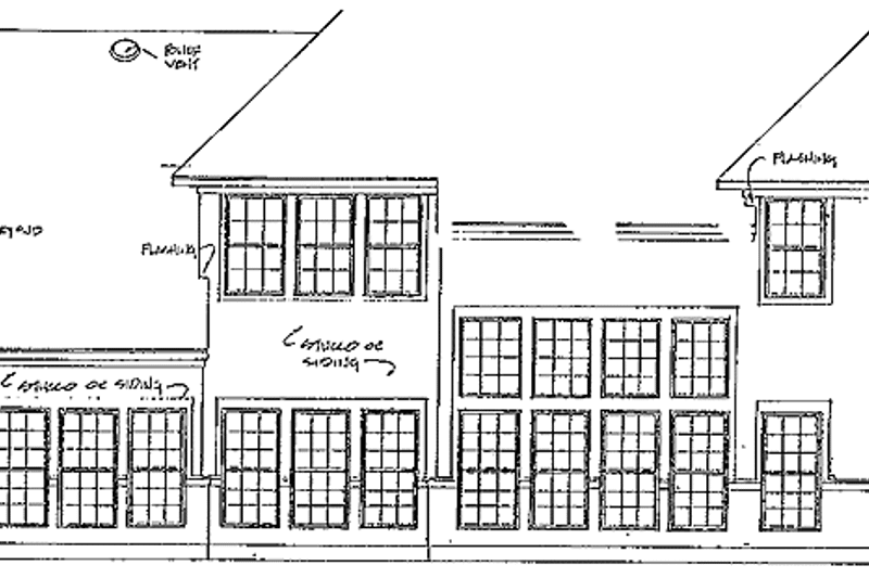 House Plan Design - Exterior - Rear Elevation for Traditional House Plan #952-213 - 4 bed, 3.5 bath