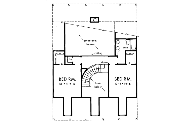 Home Plan - Floor Plan - Upper Floor for Country House Plan #929-120 - 4 bed, 3.5 bath