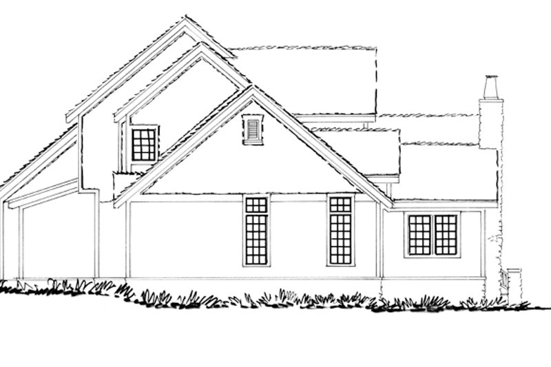 House Blueprint - Exterior - Other Elevation 1 for Craftsman House Plan #942-12 - 3 bed, 2.5 bath