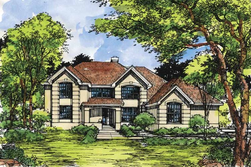 Architectural House Design - Traditional Exterior - Front Elevation Plan #320-951