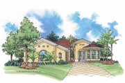 Mediterranean Style House Plan - 2 Beds 2 Baths 1404 Sq/Ft Plan #930-386 