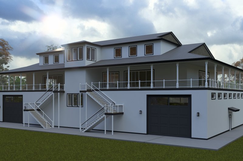 Home Plan - Exterior - Rear Elevation for Barndominium House Plan #1060-391 - 2 bed, 2.5 bath