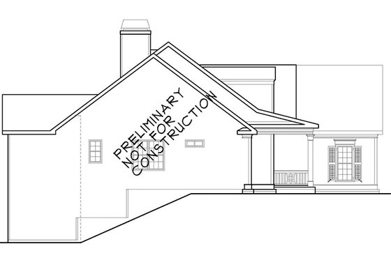 Exterior - Other Elevation 1 for Country House Plan #927-922 - 4 bed, 3 bath