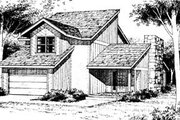 Contemporary Style House Plan - 3 Beds 2.5 Baths 1490 Sq/Ft Plan #10-224 