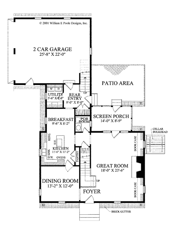 Home Plan - Colonial Floor Plan - Main Floor Plan #137-342