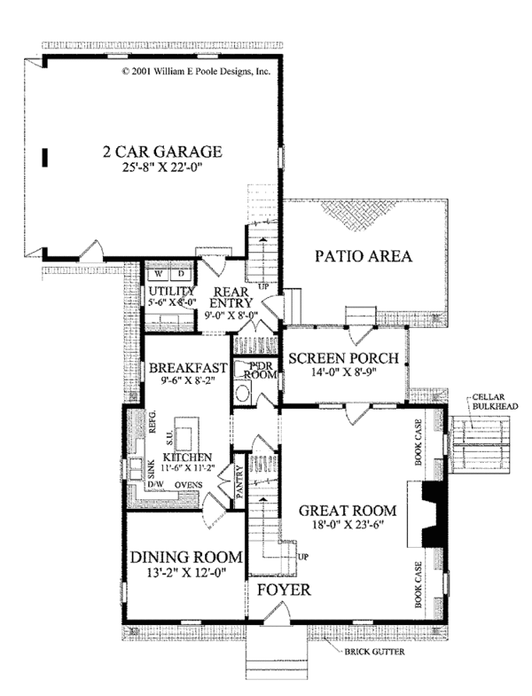 Colonial Floor Plan - Main Floor Plan #137-342