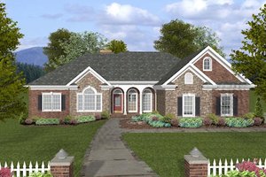 Ranch Exterior - Front Elevation Plan #56-574