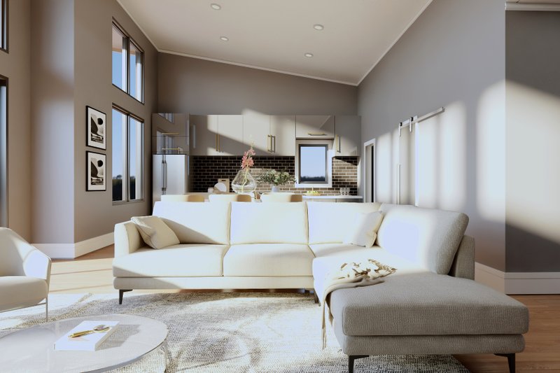 House Design - Interior - Family Room 2 for Modern House Plan #1064-317 - 3 bed, 2 bath