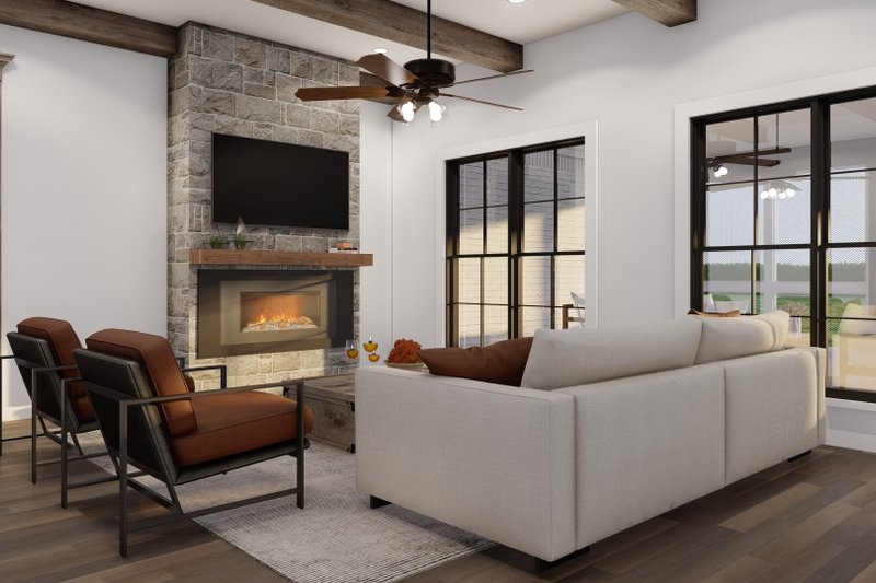 Dream House Plan - Interior - Family Room 1 for Traditional House Plan #923-394 - 3 bed, 2.5 bath