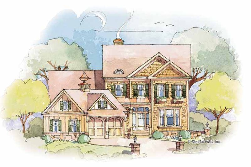 Home Plan - Colonial Exterior - Front Elevation Plan #429-354
