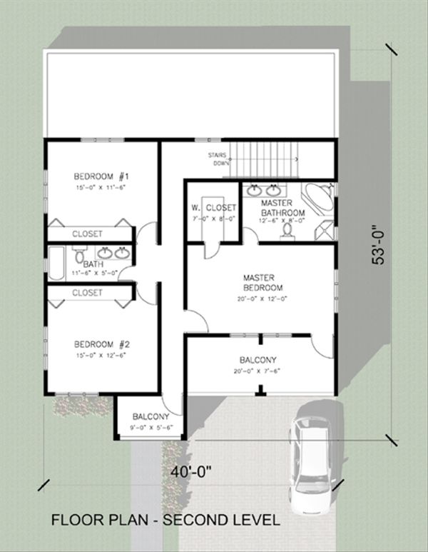 Architectural House Design - Modern Floor Plan - Upper Floor Plan #495-4