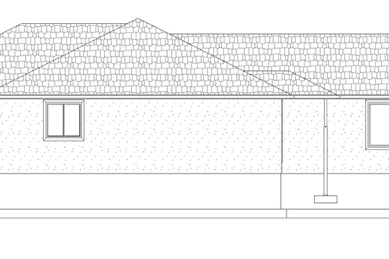 House Blueprint - Exterior - Other Elevation 1 for Ranch House Plan #1060-31 - 3 bed, 2 bath