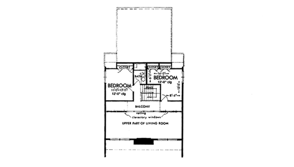 House Plan Design - Prairie Floor Plan - Upper Floor Plan #320-1208