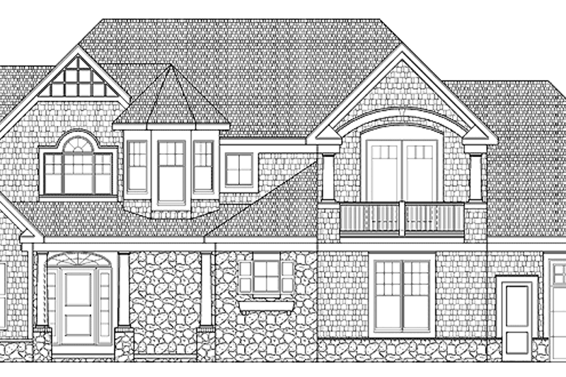 Architectural House Design - Country Exterior - Front Elevation Plan #328-351