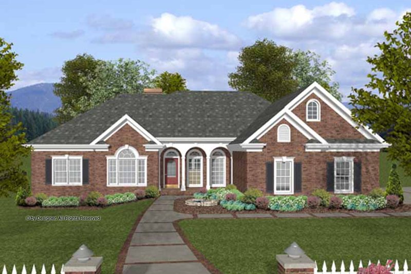 Home Plan - Exterior - Front Elevation 3 for Traditional House Plan #56-683 - 4 bed, 2.5 bath
