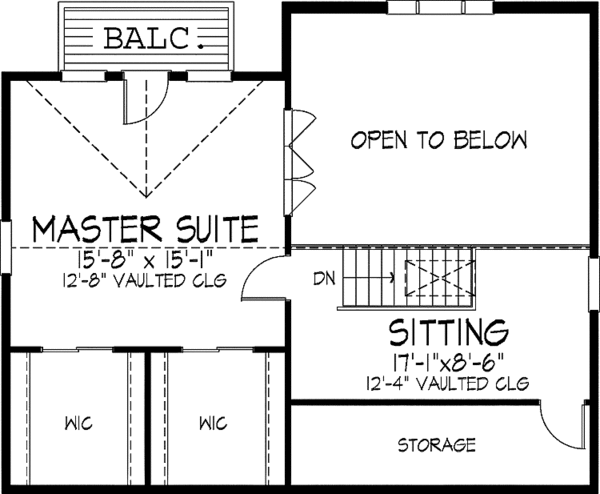 Architectural House Design - Bungalow Floor Plan - Upper Floor Plan #320-967