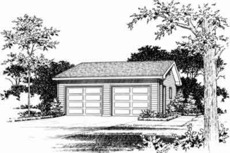 House Blueprint - Traditional Exterior - Front Elevation Plan #22-442