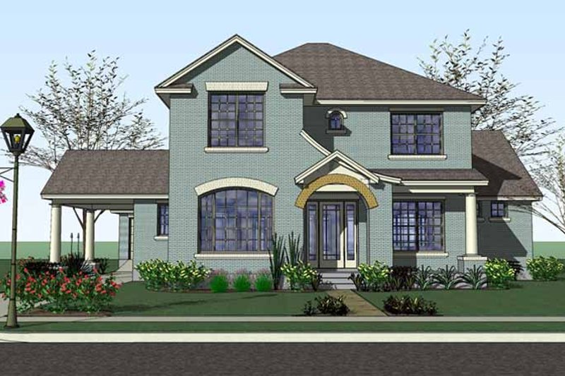 Home Plan - Country Exterior - Front Elevation Plan #120-221