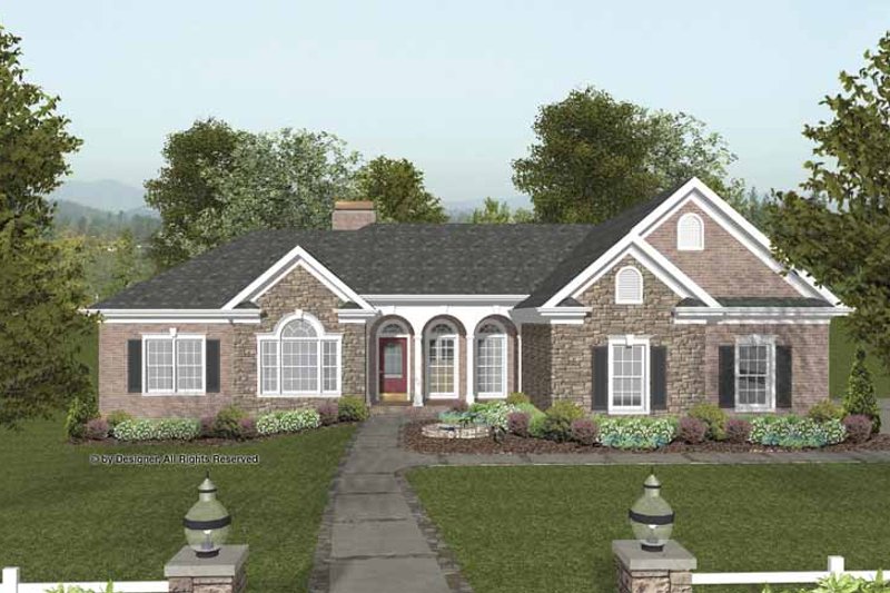 Home Plan - Exterior - Front Elevation 4 for Craftsman House Plan #56-682 - 3 bed, 2.5 bath