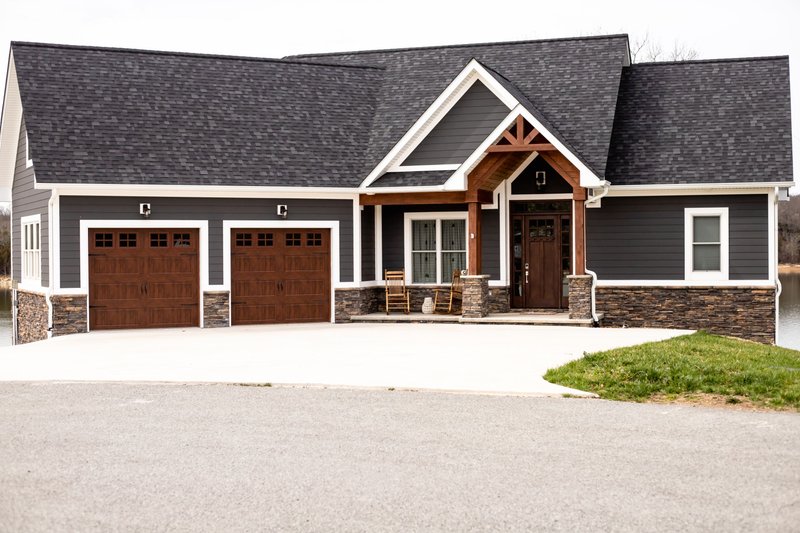 Architectural House Design - Exterior - Front Elevation 2 for Country House Plan #54-459 - 3 bed, 2 bath