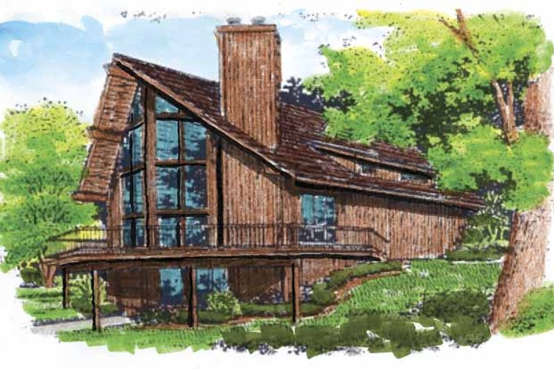 Dream House Plan - Contemporary Exterior - Front Elevation Plan #320-516